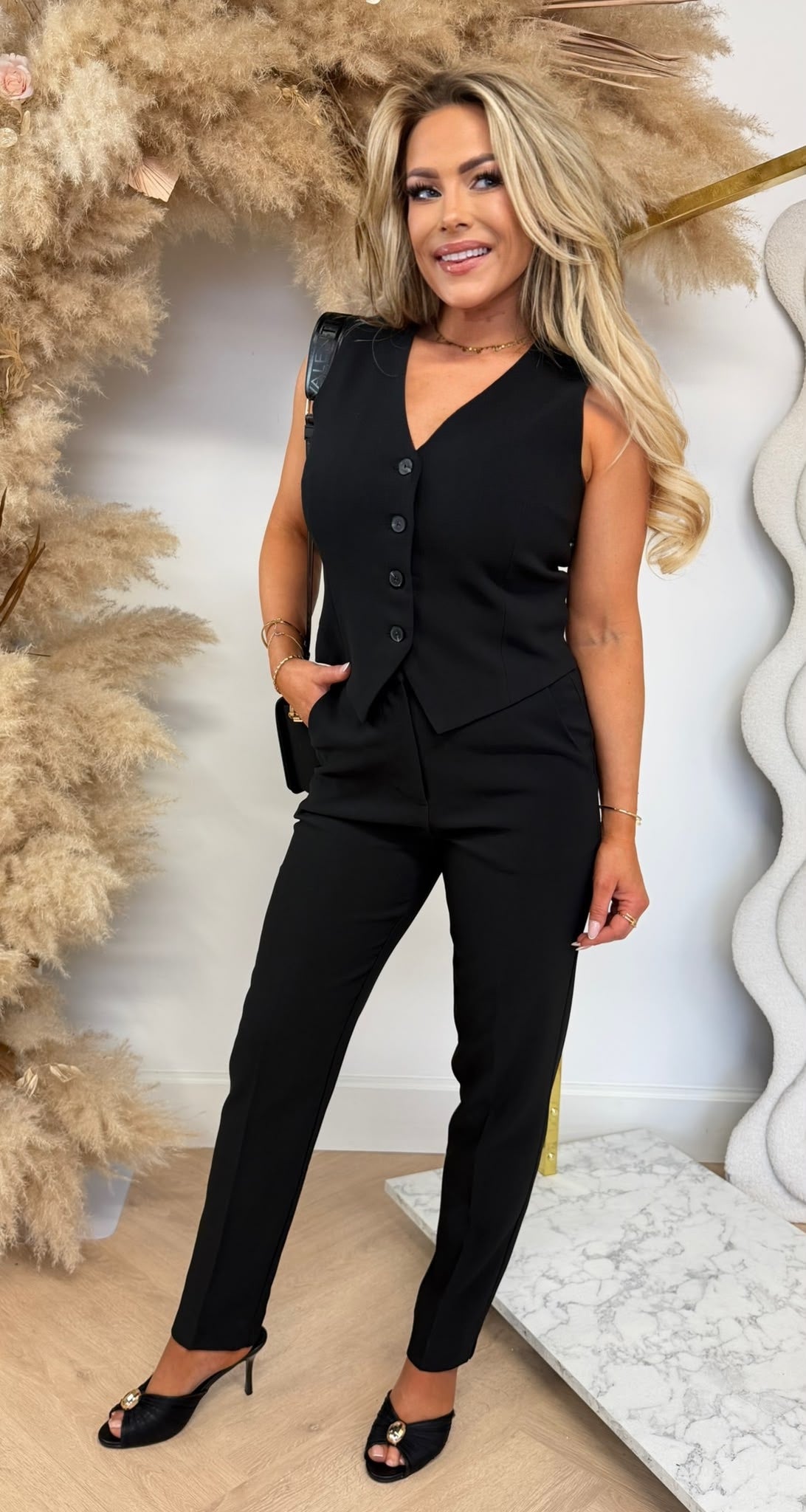 LULU MARY GILET GL014 BLACK