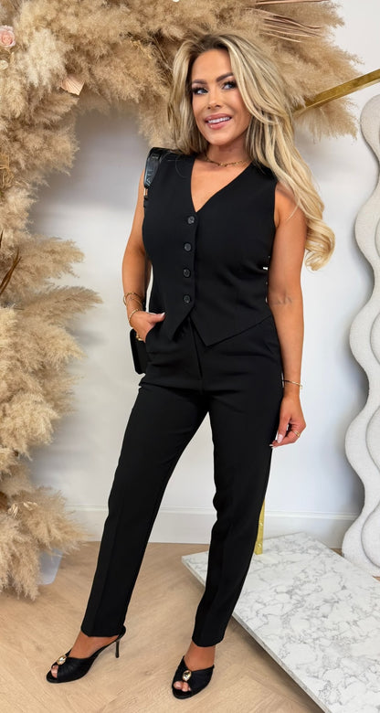 LULU MARY GILET GL014 BLACK