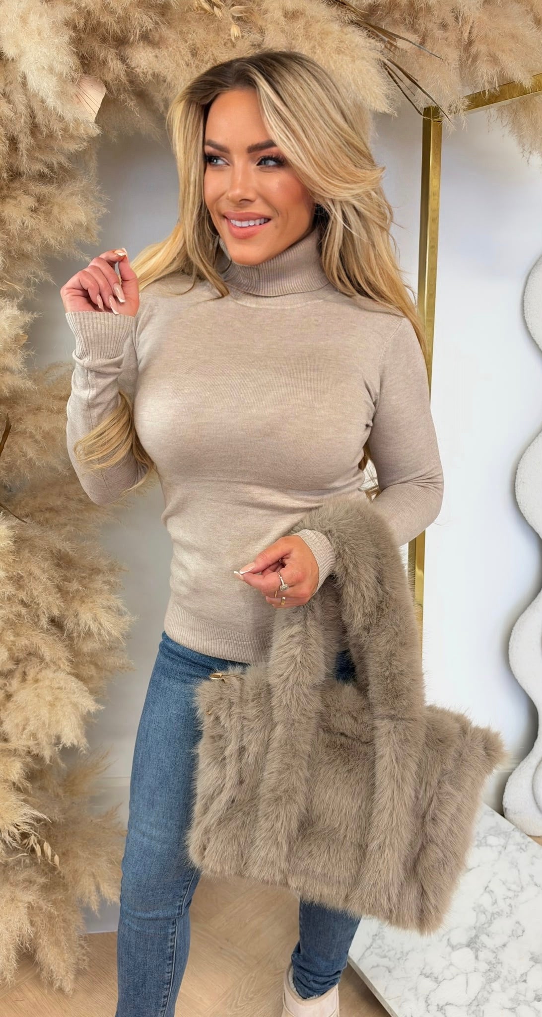 STRETCH KOL TOP 5117  BEIGE
