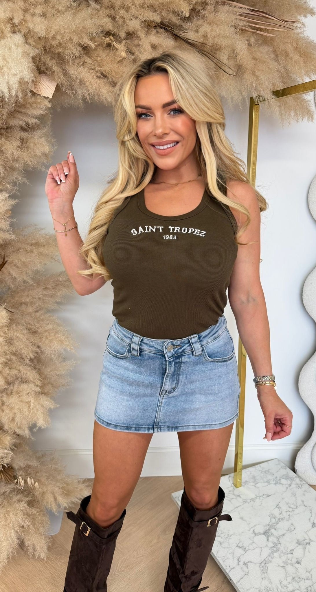 SAINT TROPEZ TOP KC-19 DARKCHOCO