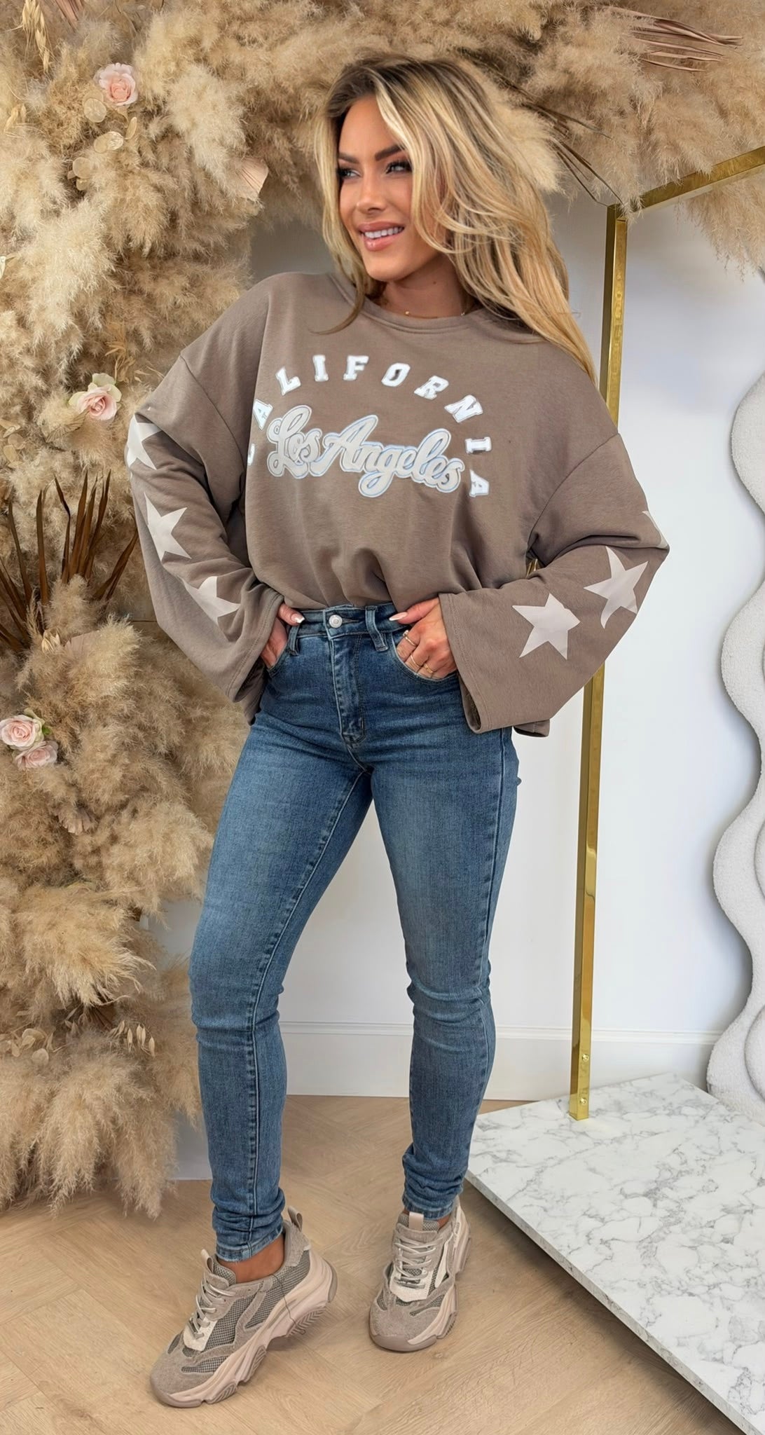 EMELY STAR LONGSLEEVE TAUPE