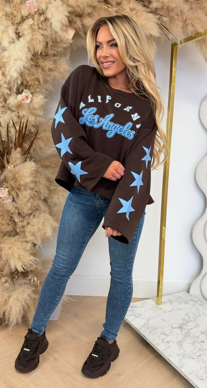EMELY STAR LONGSLEEVE COFFEE