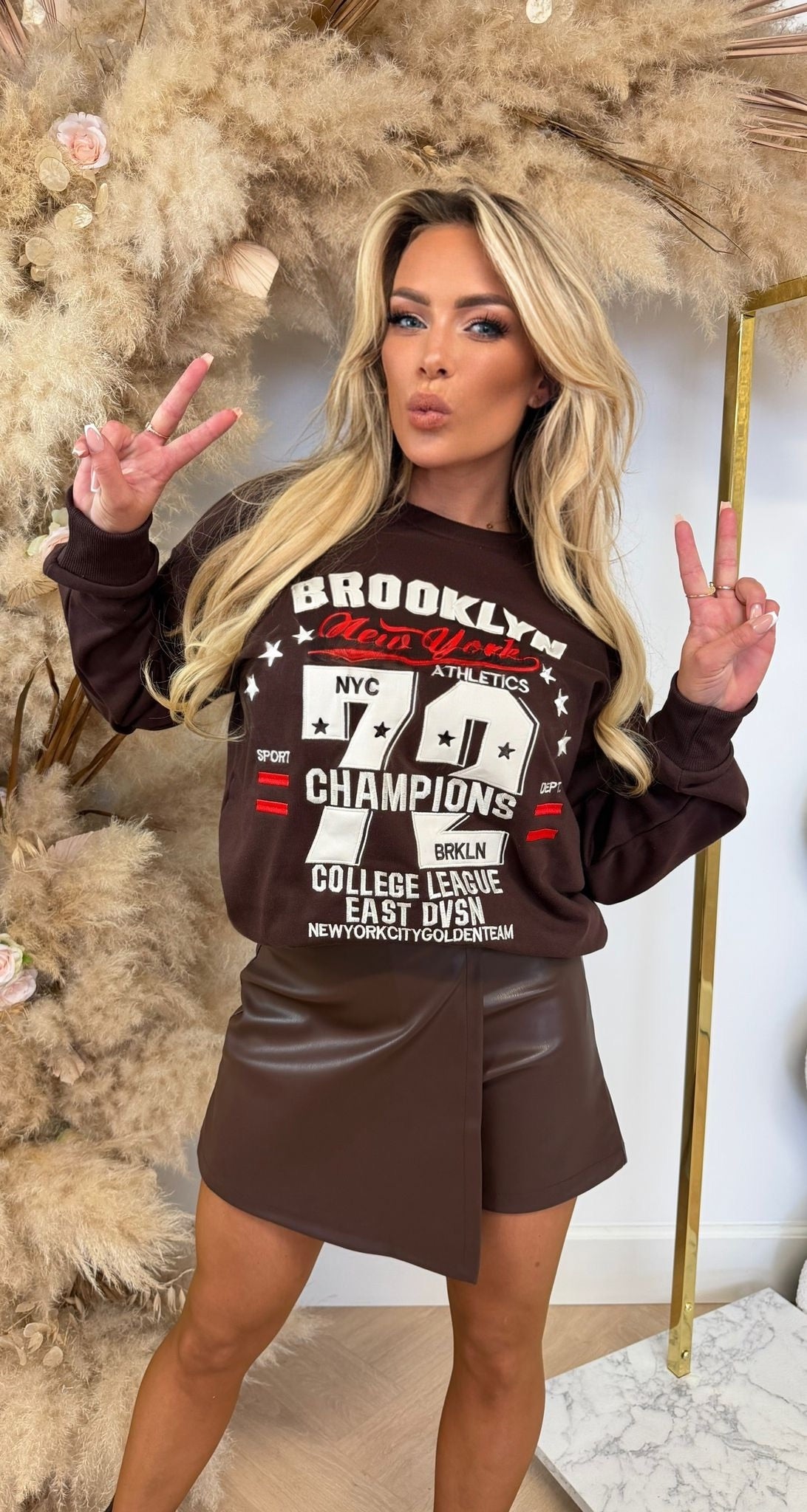 STAR BROOKLYN SWEAT 8011645 CHOCO