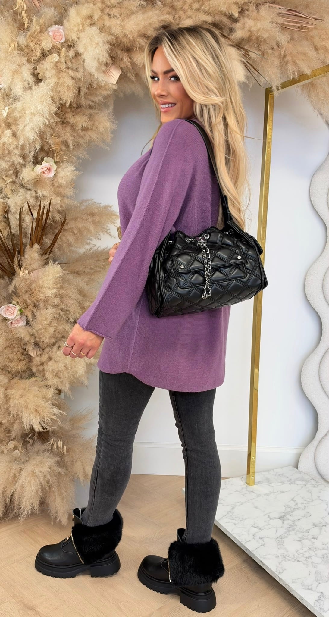 KIMMY SOFT LONG TOP LAVENDER
