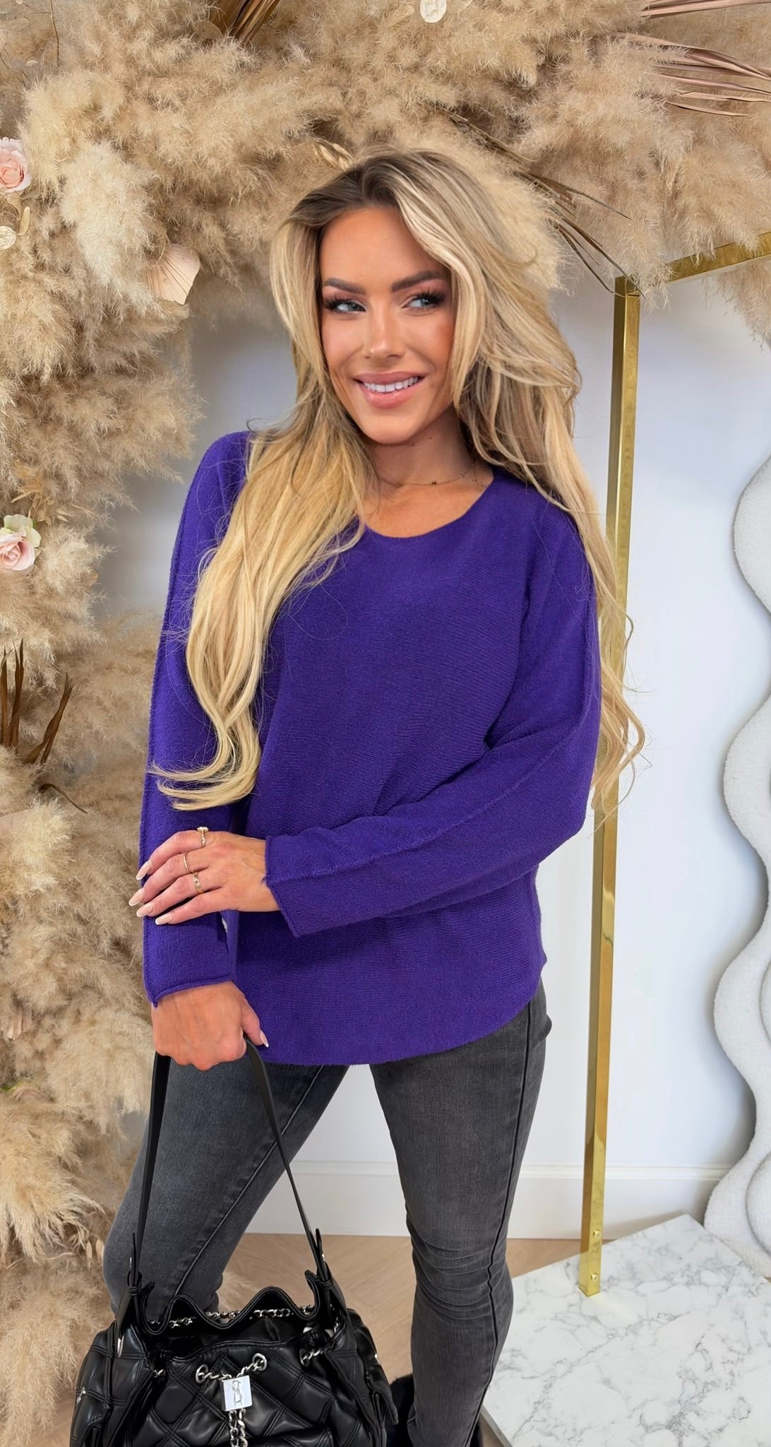 ROUND NECK SOFT TOP PURPLE