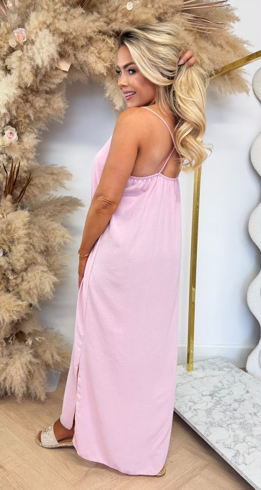 DAZY BOHI MAXI DRESS LIGHTPINK