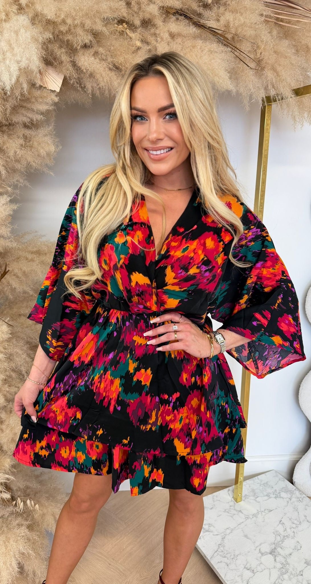 MEXICO DRESS CH297 BLACK