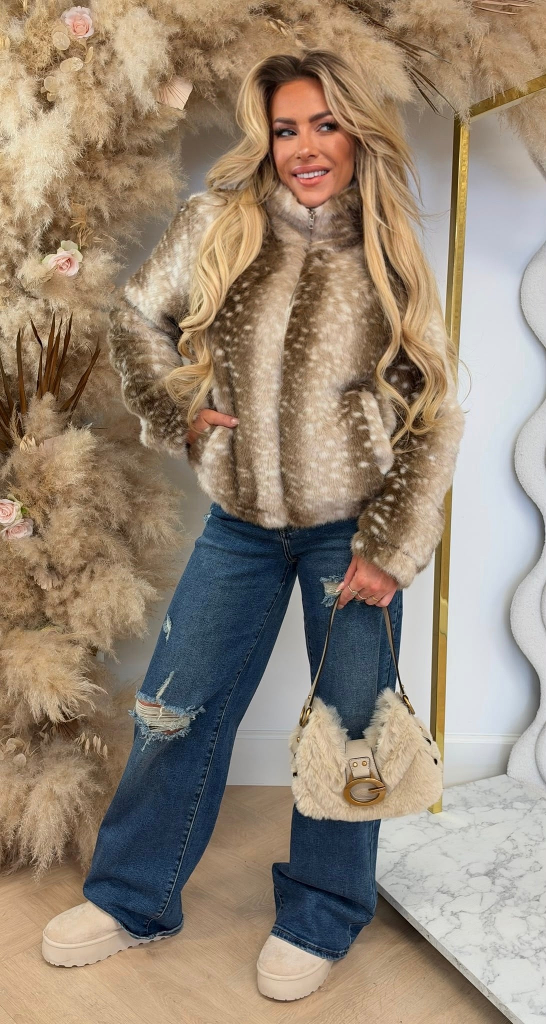 BABY BAMBI ZIP JACKET 9716 APRICOT