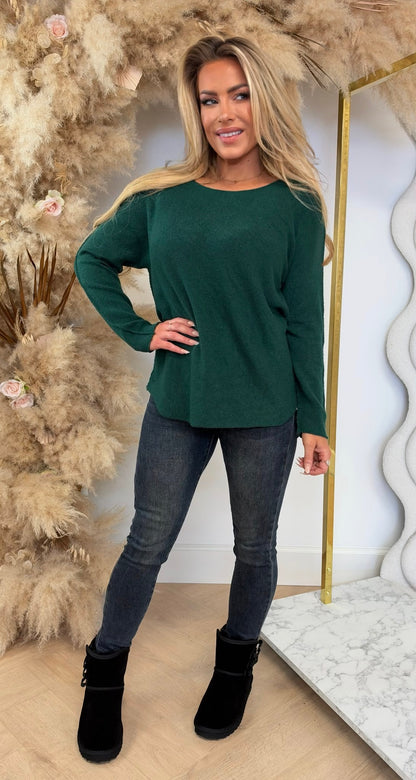ROUND NECK SOFT TOP GUCGREEN