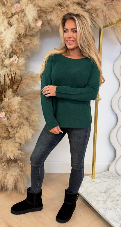 ROUND NECK SOFT TOP GUCGREEN
