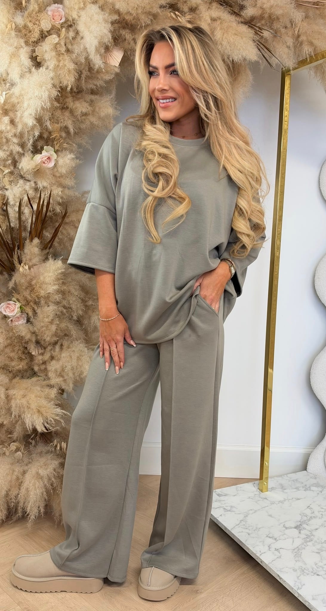 SARAH 2 PIECE SET TAUPE
