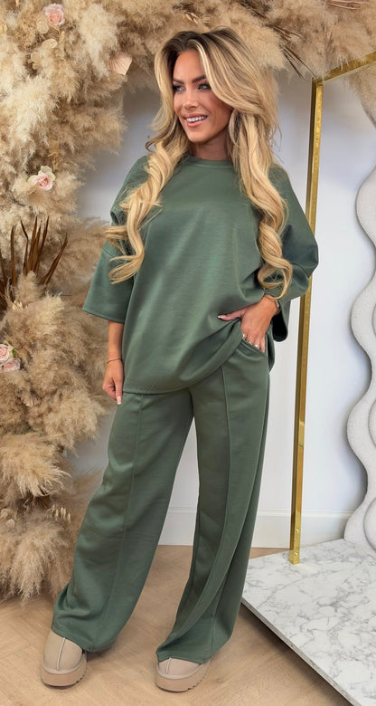 SARAH ZWEITEILIGES SET DUNKELBLAU