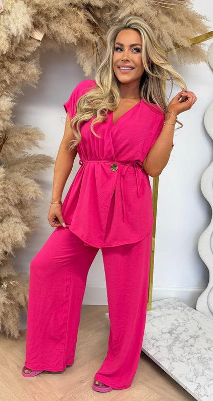 MIRANDA 2 PIECE SET FUCHSIA