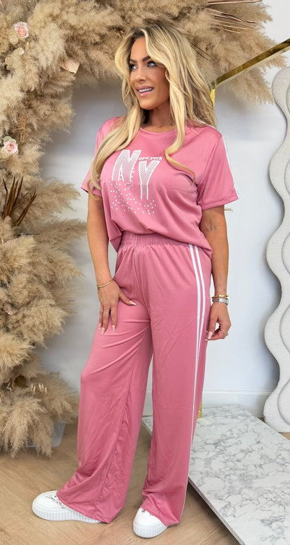 SPORTY NY TWO PIECE 818 PINK