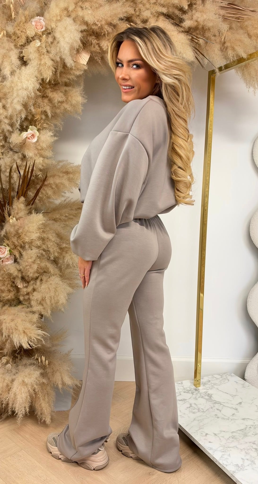 MELANIE PUFFY SET BEIGE