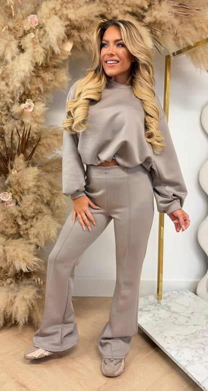 MELANIE PUFFY SET BEIGE