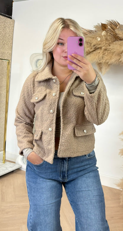 BOUCLE JACKET BEIGE