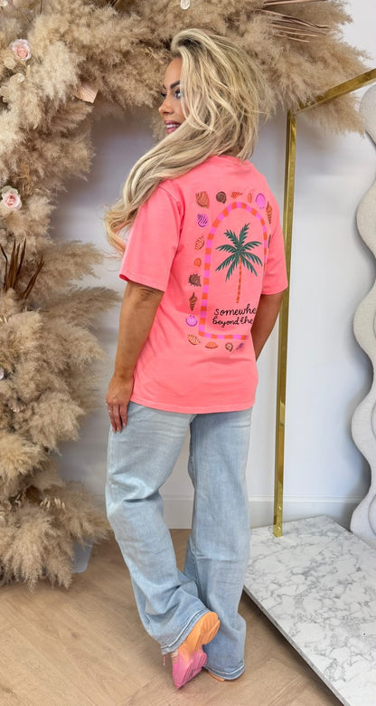 SHELL T-SHIRT 6030-452 NEONCORAL