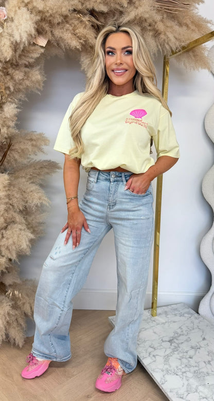 SHELL T-SHIRT 6030-452 YELLOW