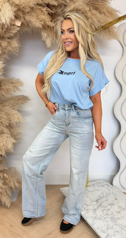 ANGEL WING TEE 8131 ICEBLUE