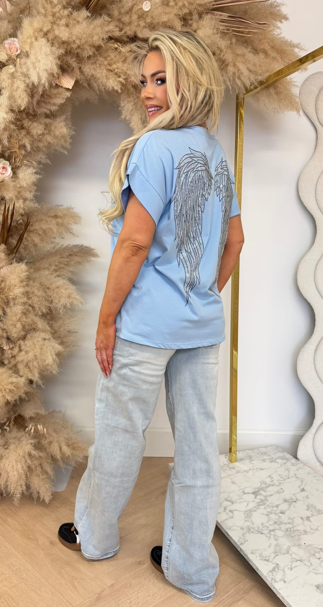 ANGEL WING TEE 8131 ICEBLUE