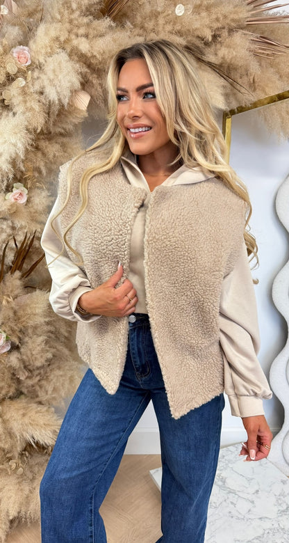 SHEEP GILET BEIGE
