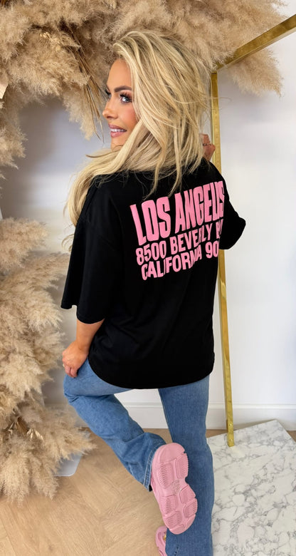 LA BEVERLY TEE 358 BLACK