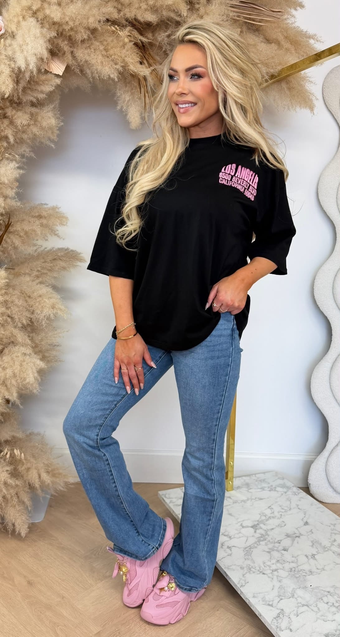 LA BEVERLY TEE 358 BLACK