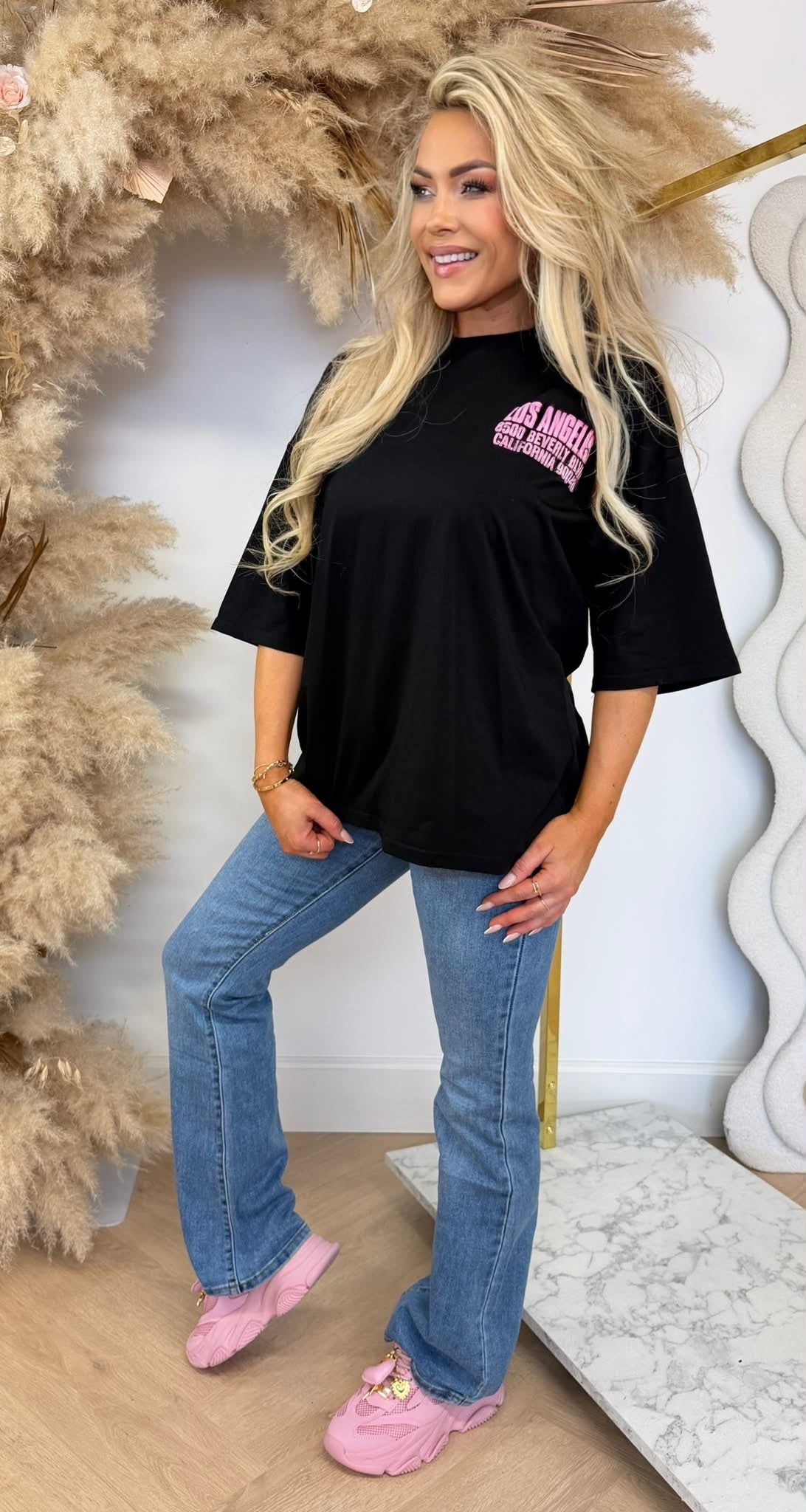 LA BEVERLY TEE 358 BLACK
