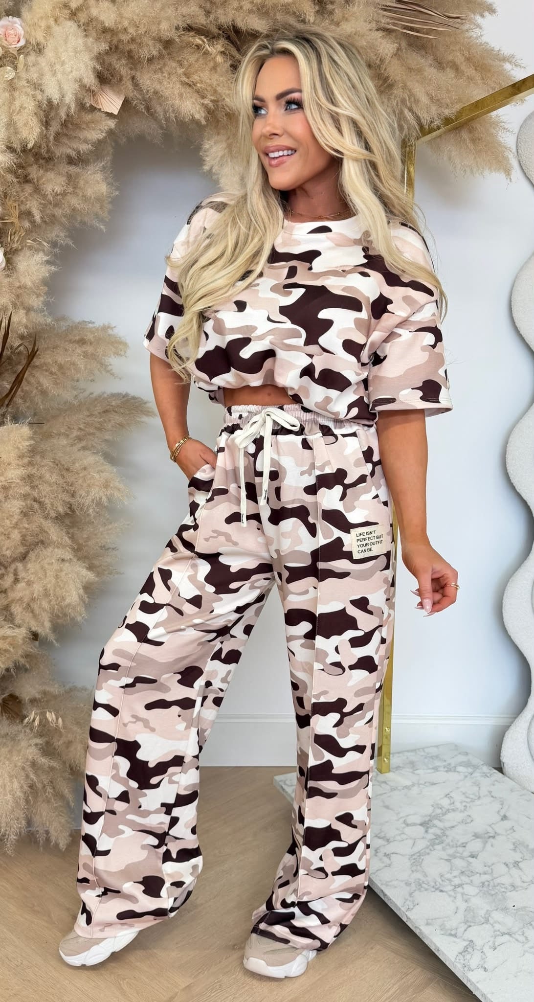 LOUNA ARMY EMBLEEM SET BEIGE