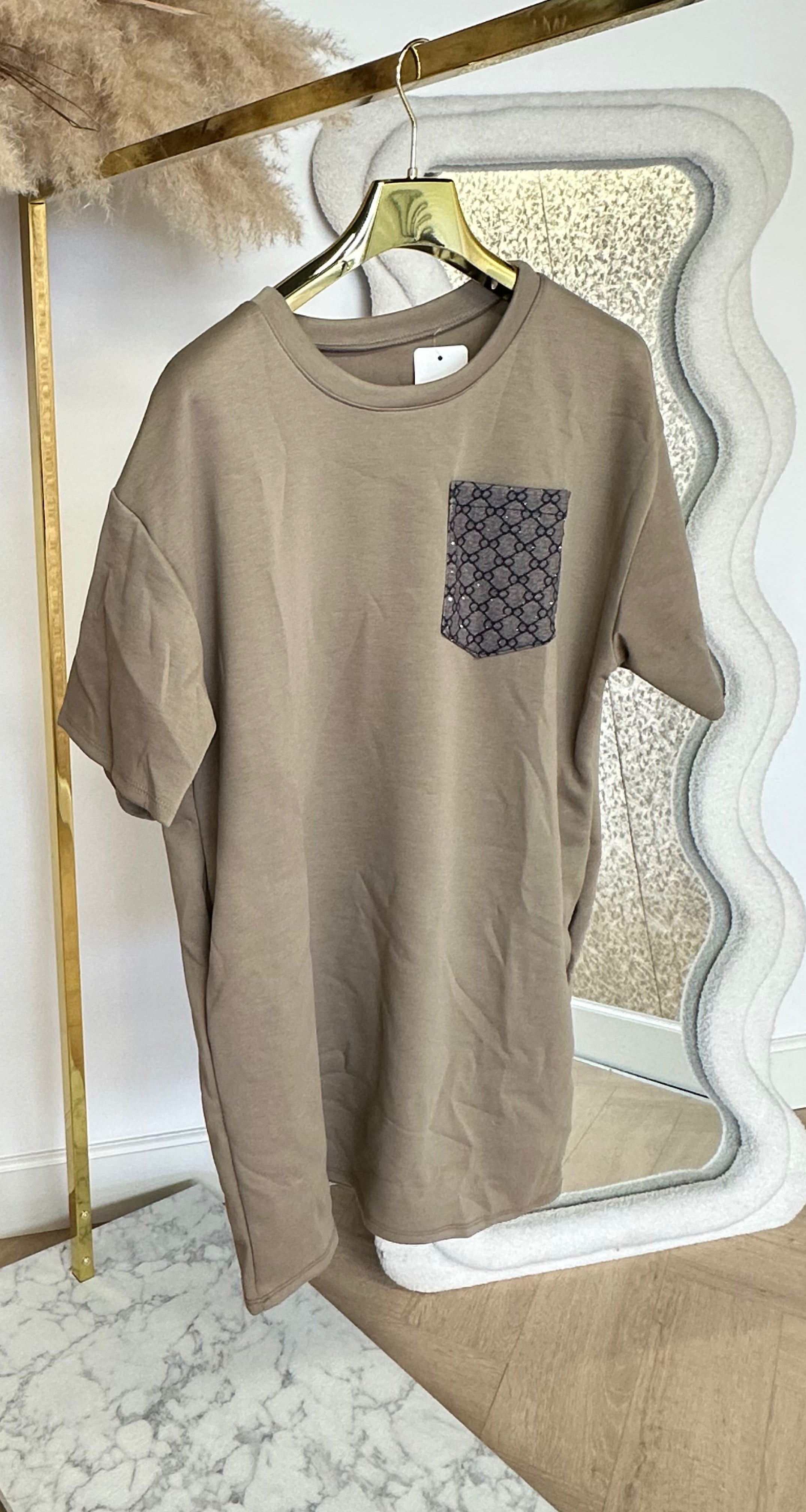 LIVV INSPIRED DRESS TAUPE