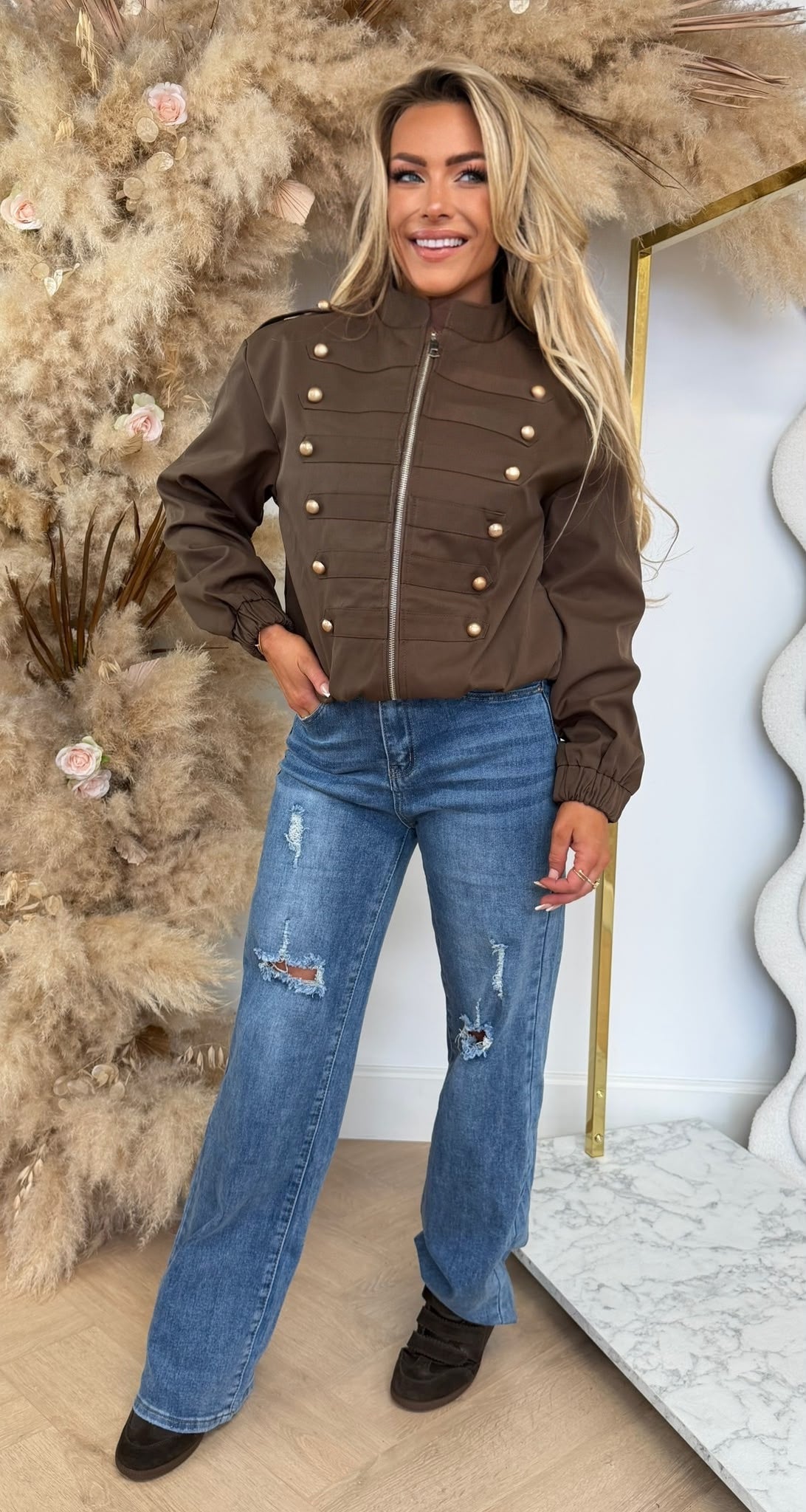 BALMAINATION JACKET 8105 CHOCO