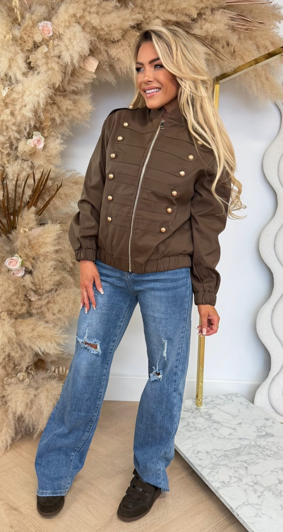 BALMAINATION JACKET 8105 CHOCO
