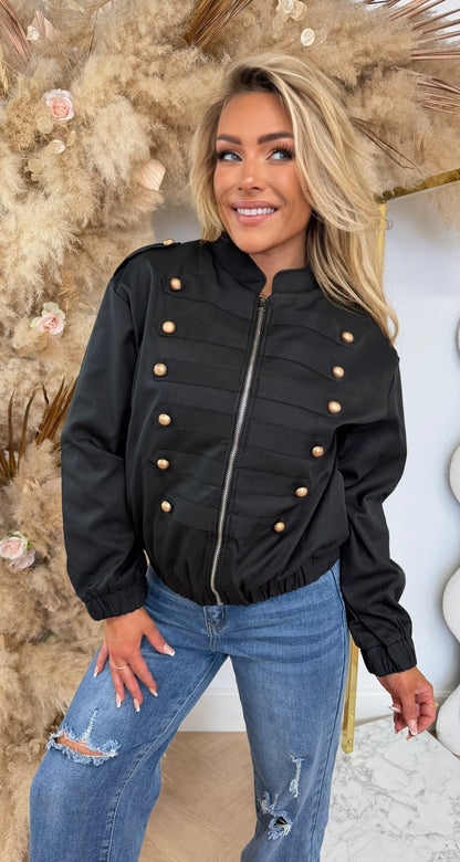 BALMAINATION JACKET 8105 BLACK