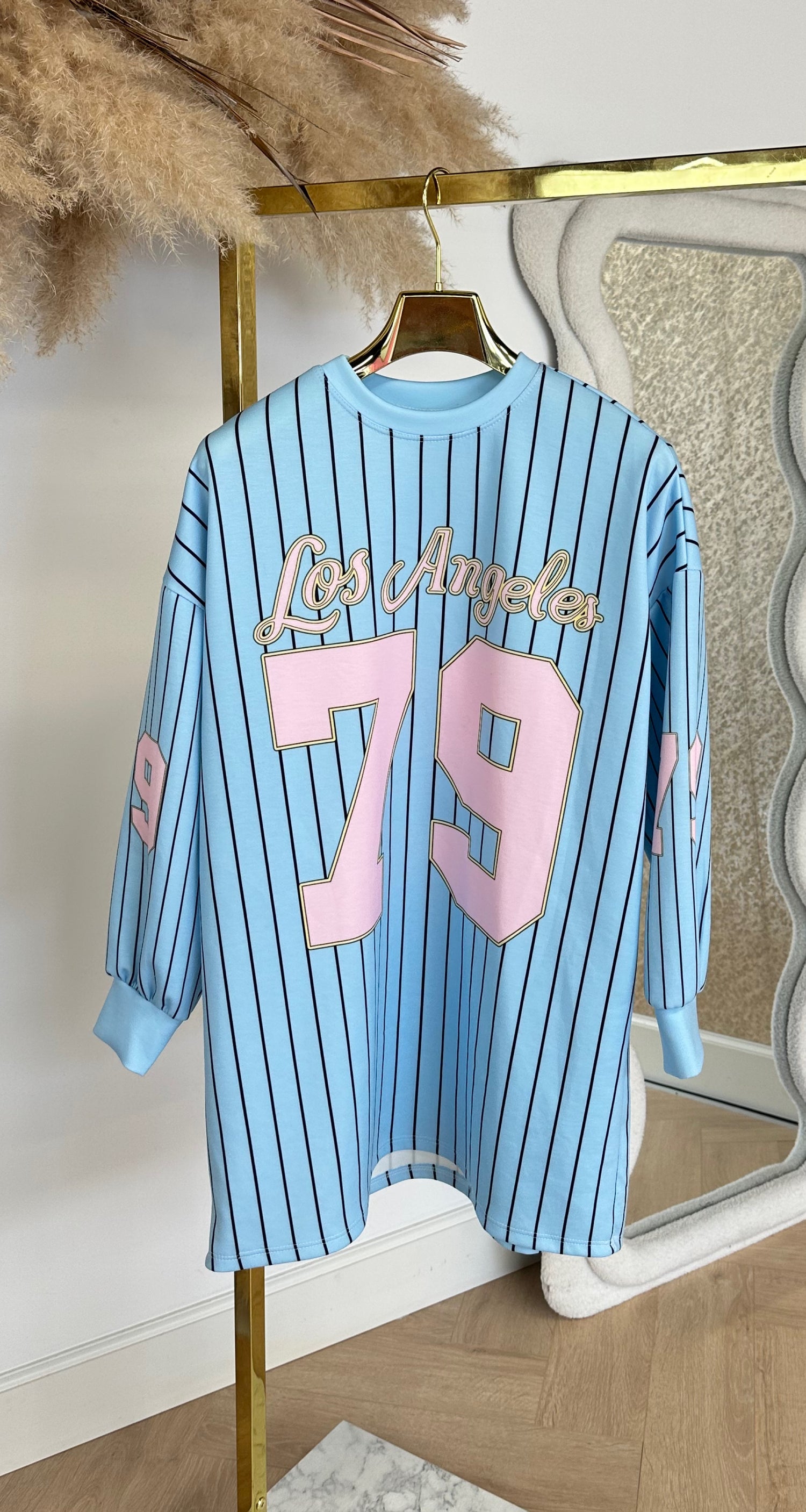 BASEBALL LA 79 LONG TEE BLUE