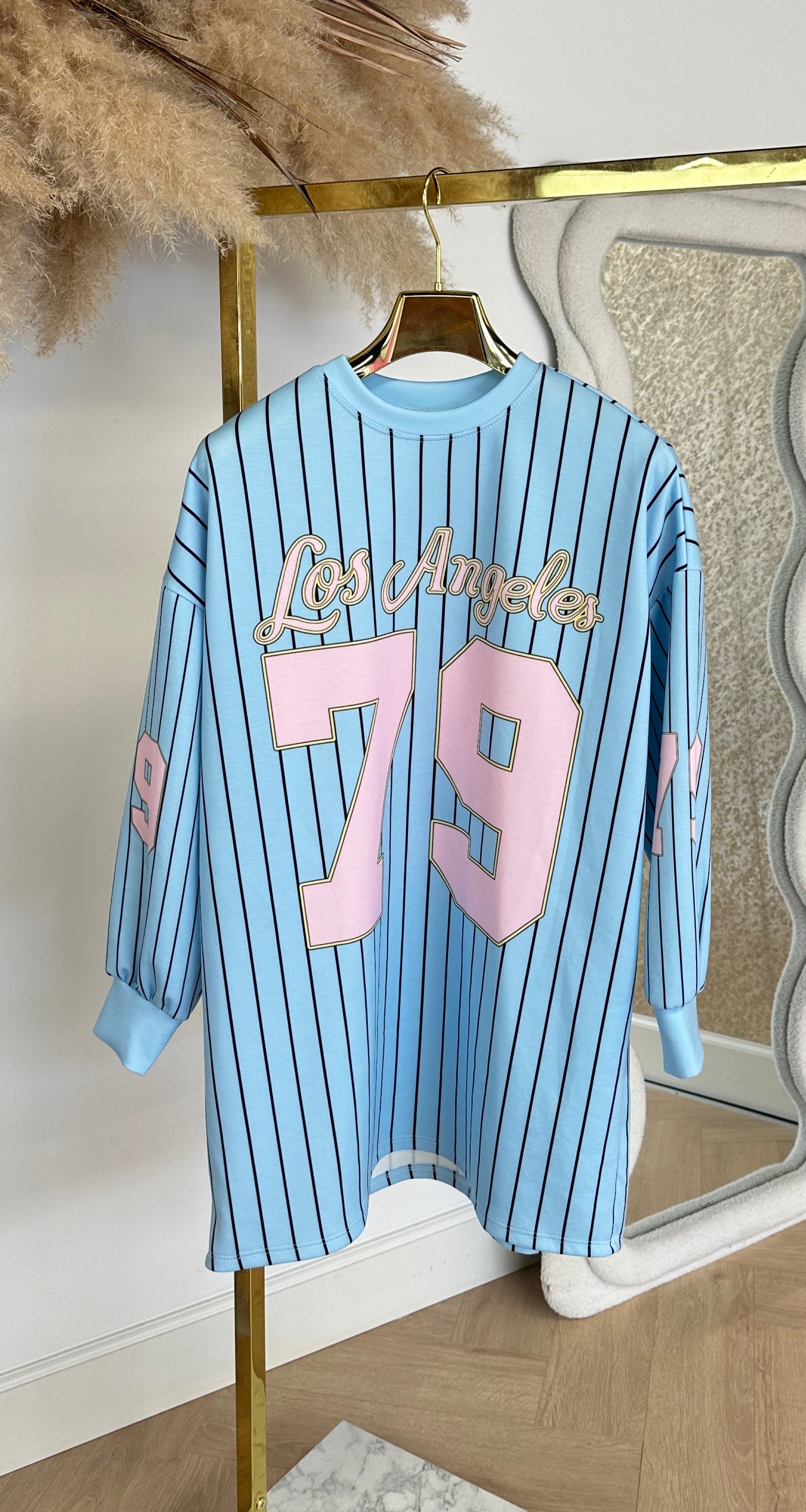 BASEBALL LA 79 LONG TEE BLUE
