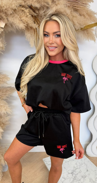NEW SAINT TROPEZ SET BLACK