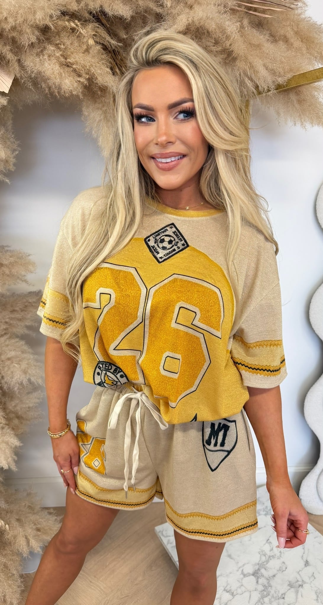 FOOTBALL 26 LUREX SET YELLOW