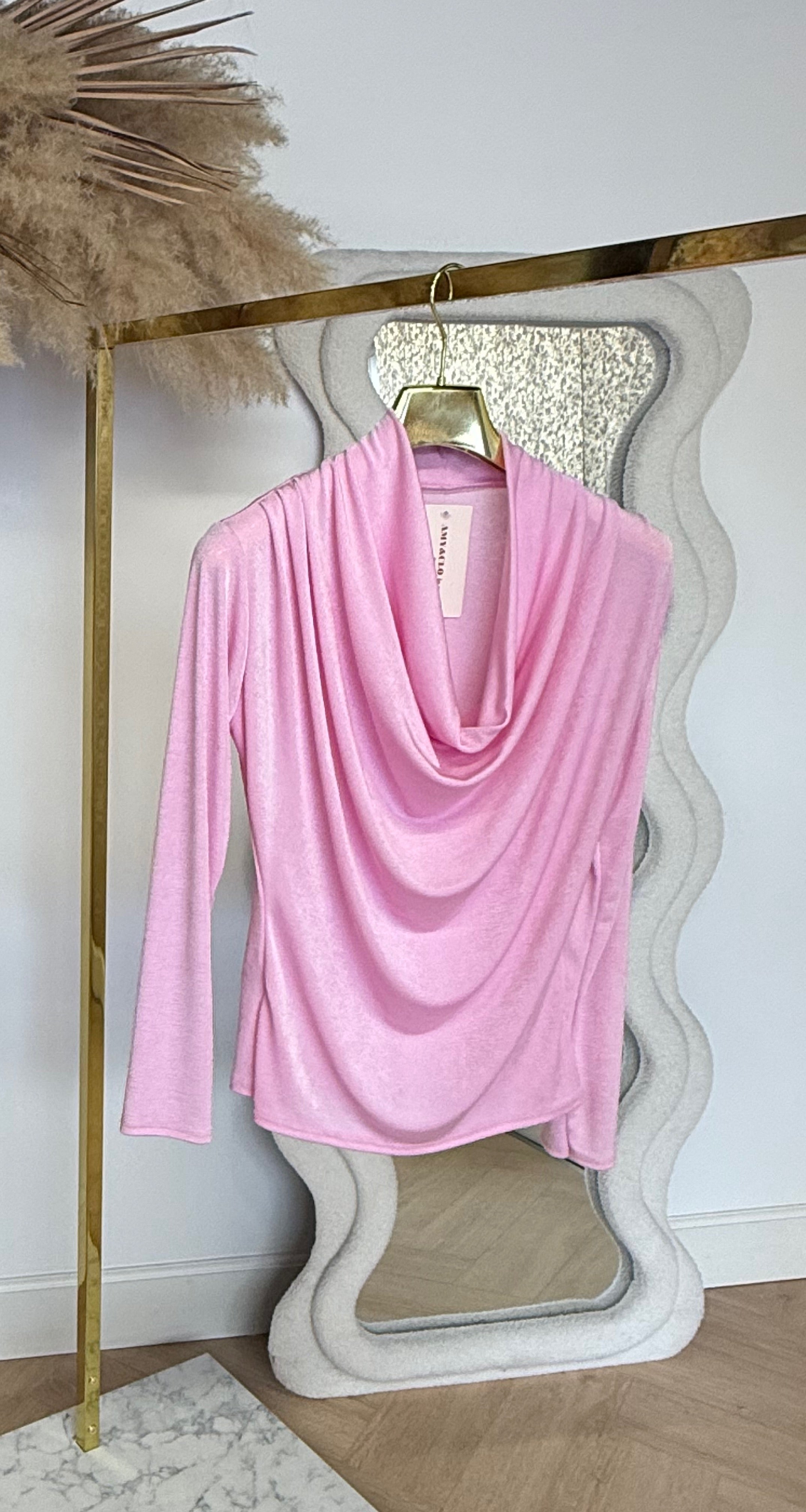 SHINE WATERVAL TOP PINK
