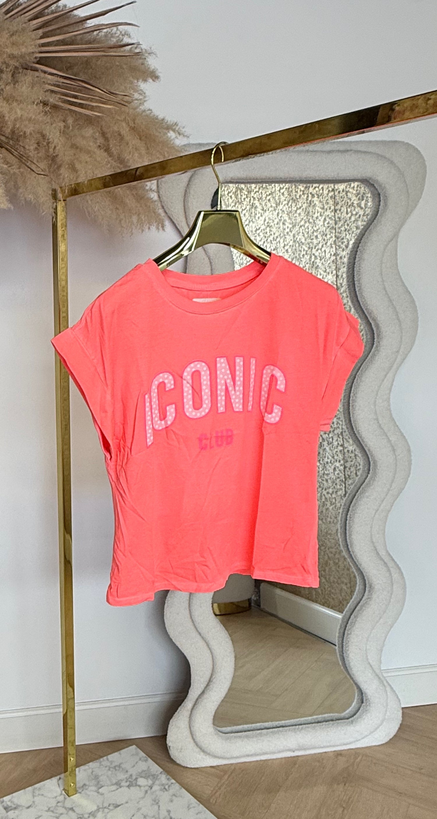 ICONIC DOTS T-SHIRT 690010-162 NEONCORAL