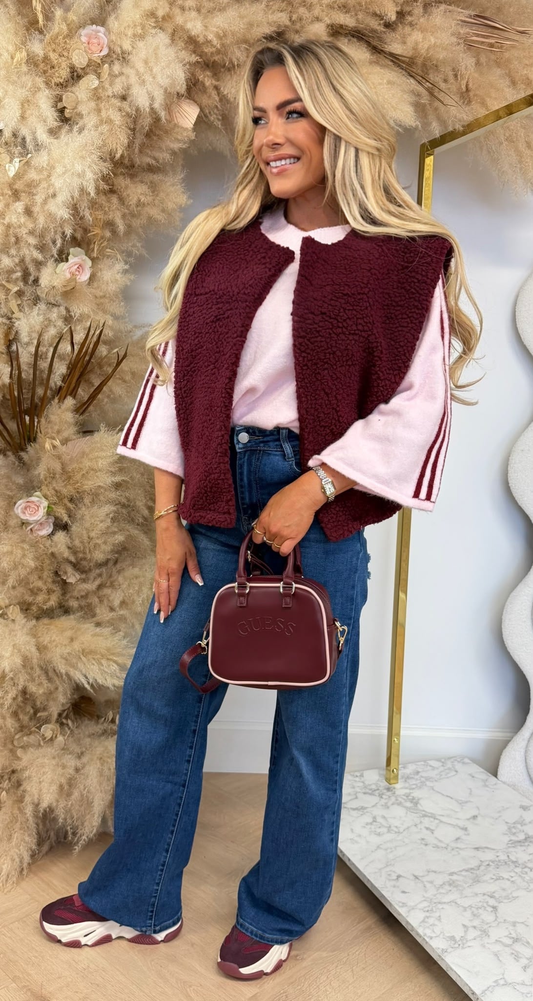 SHEEP GILET BORDEAUX
