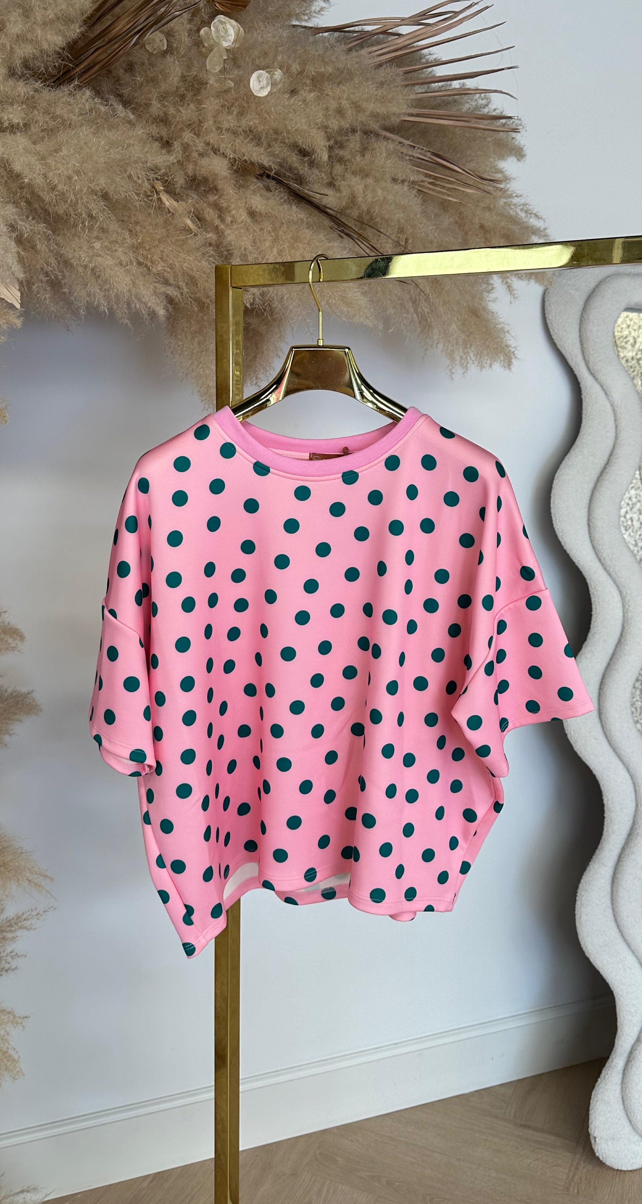 CUTE DOTS SHIRT PINK