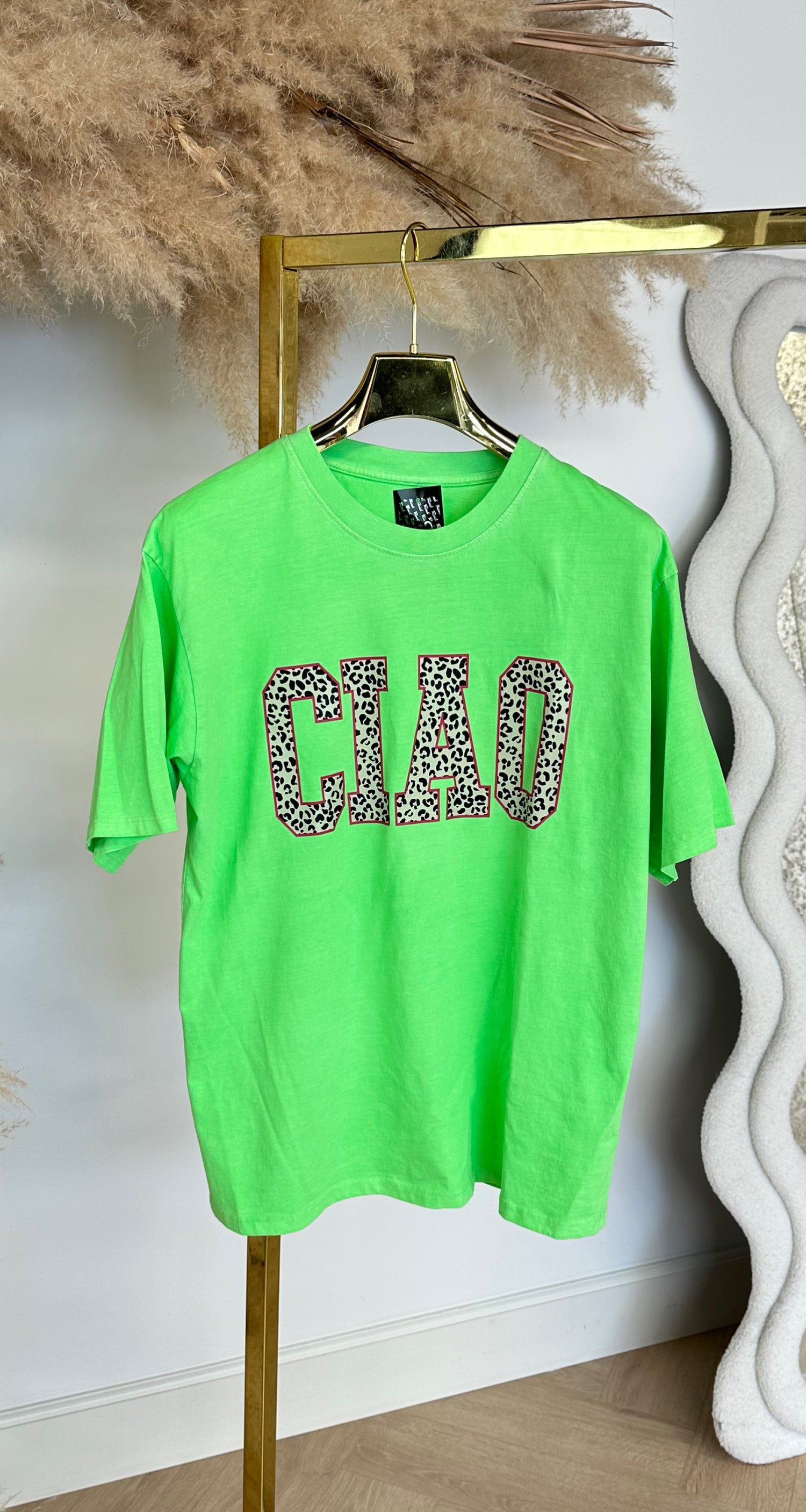 NEON CIAO LEO TEE NEONGREEN