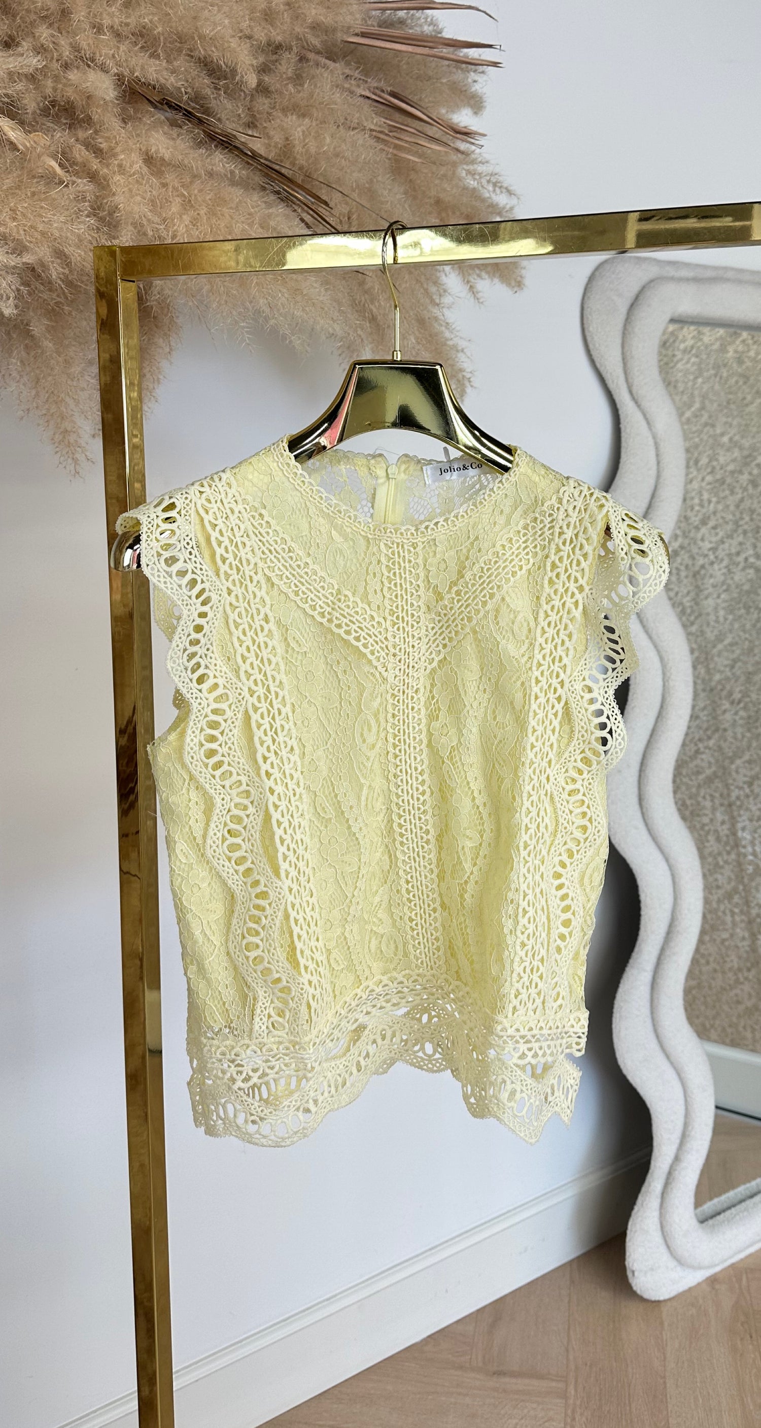 LACE ALLURE TOP 2109 YELLOW