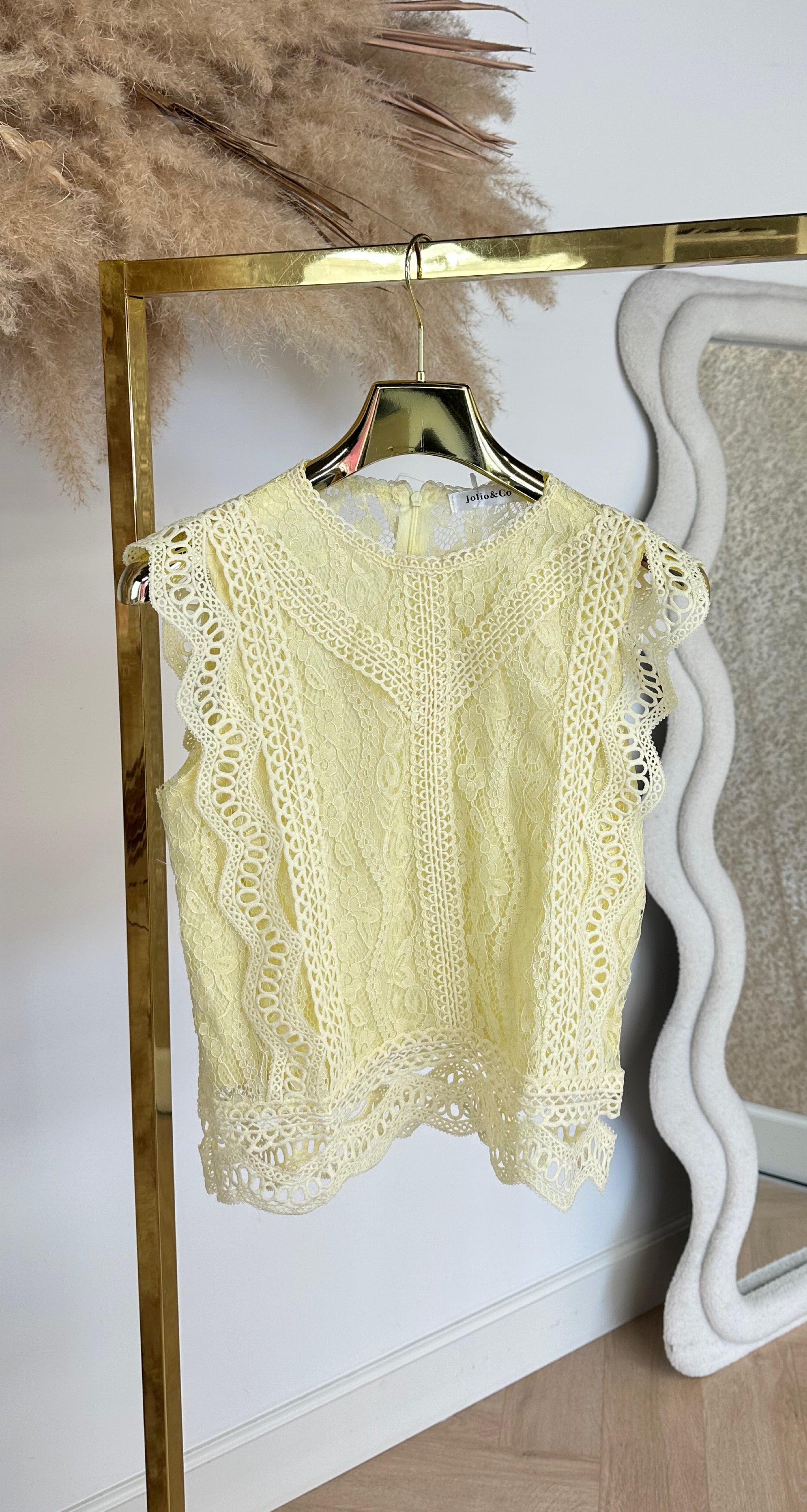 LACE ALLURE TOP 2109 YELLOW