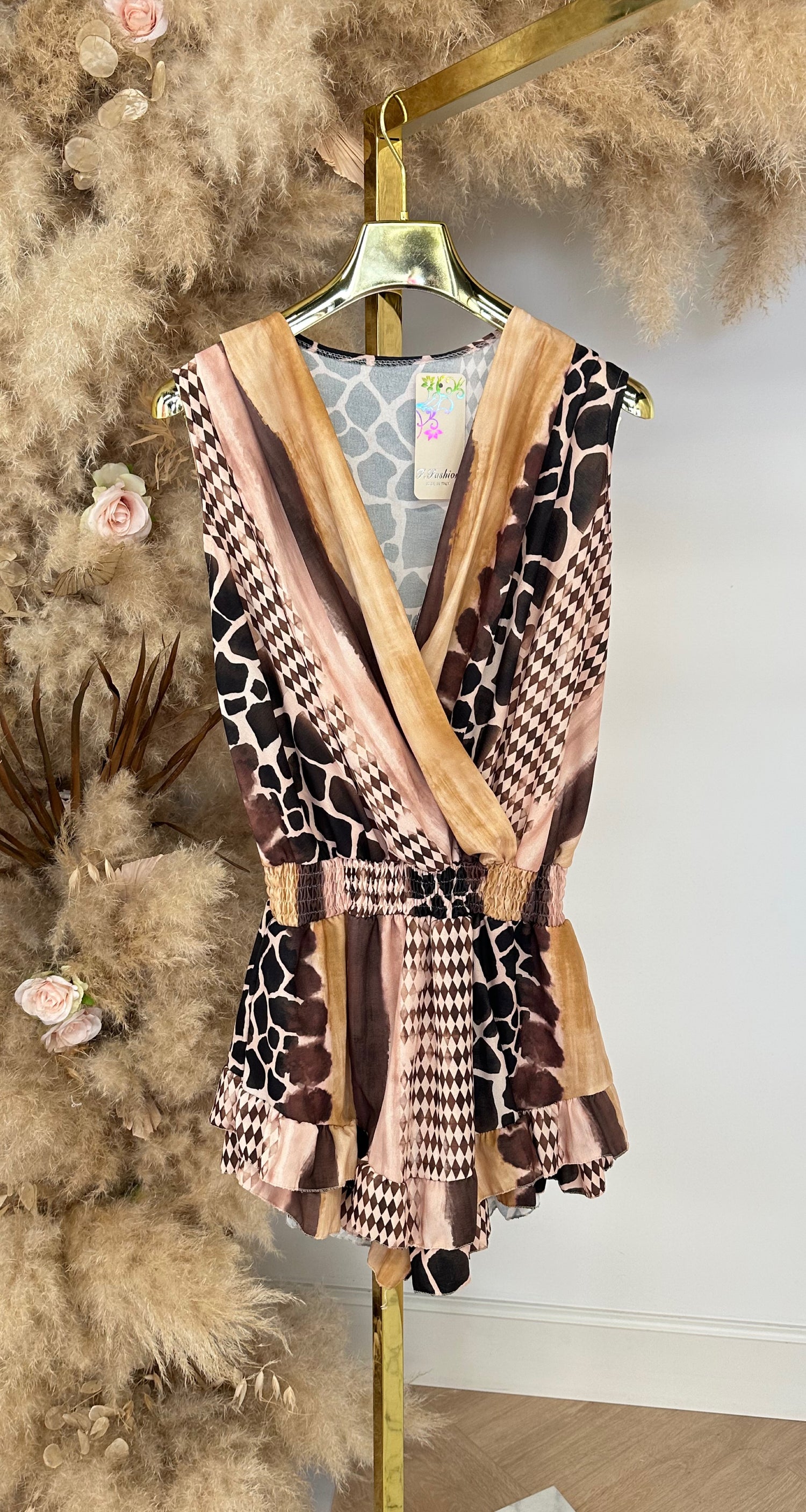 SAFARI PLAYSUIT YELLOW