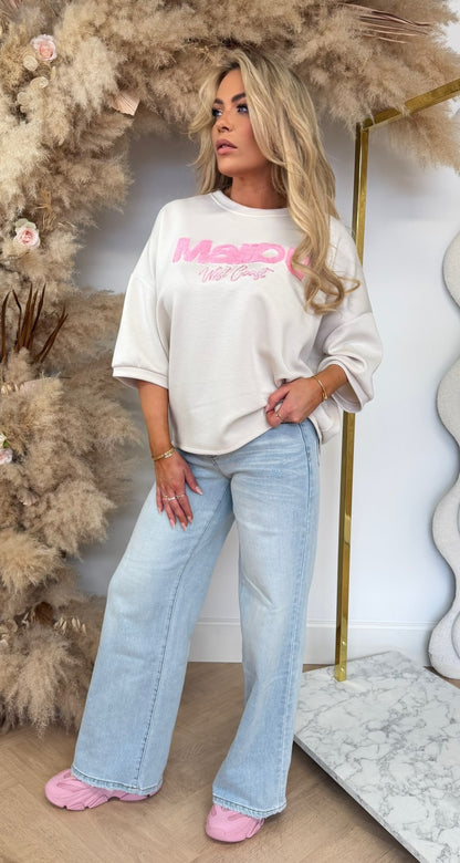WEST COAST MALIBU TEE BEIGE