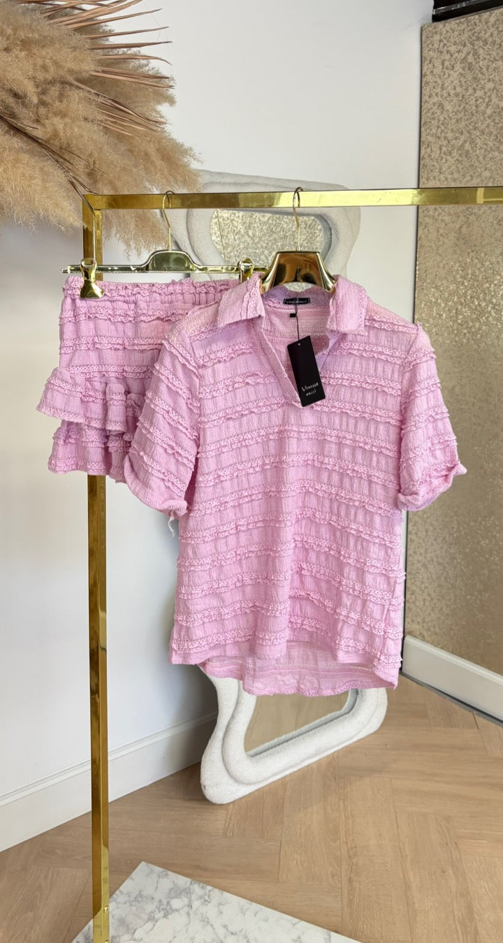 RUFFLE SETJE 2076 PINK