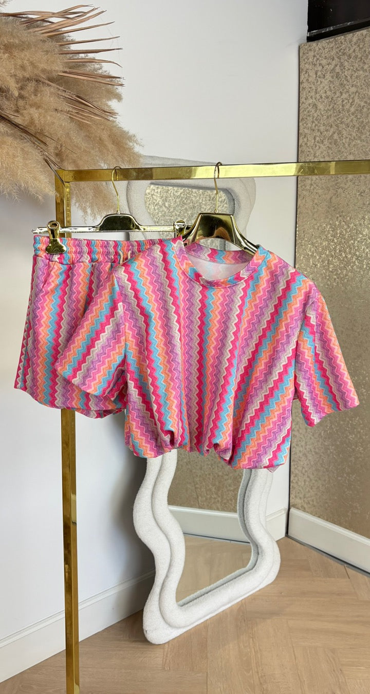 KRETA CROPPED SET PINK