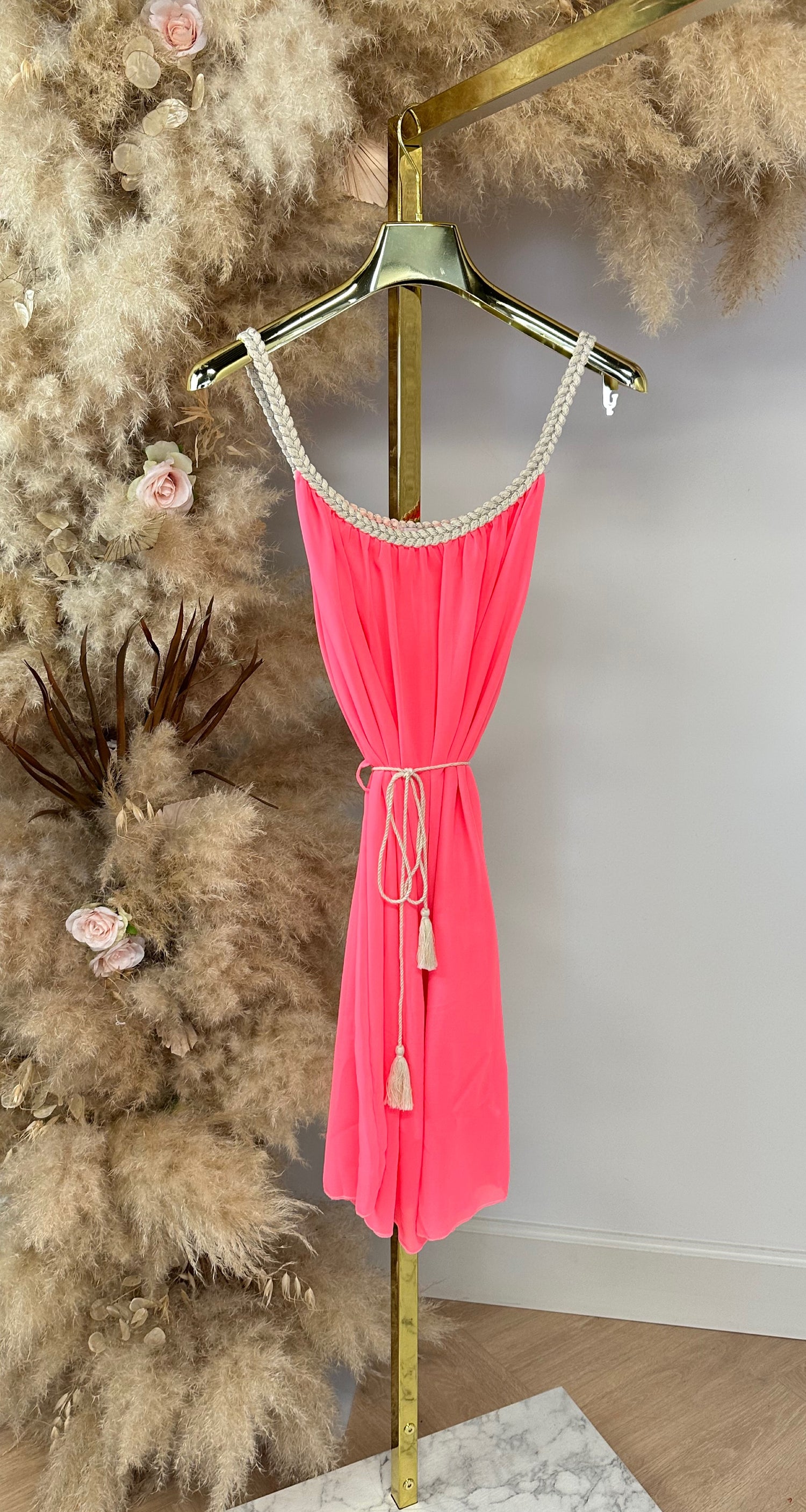 TOUWTJE DRESS NEONPINK